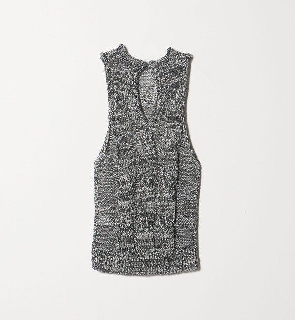 AEWEN MATOPH「＜AEWEN MATOPH＞ミックスヤーンケーブルノースリーブニット ‐ ウォッシャブル ‐」|ベスト・ジレ|