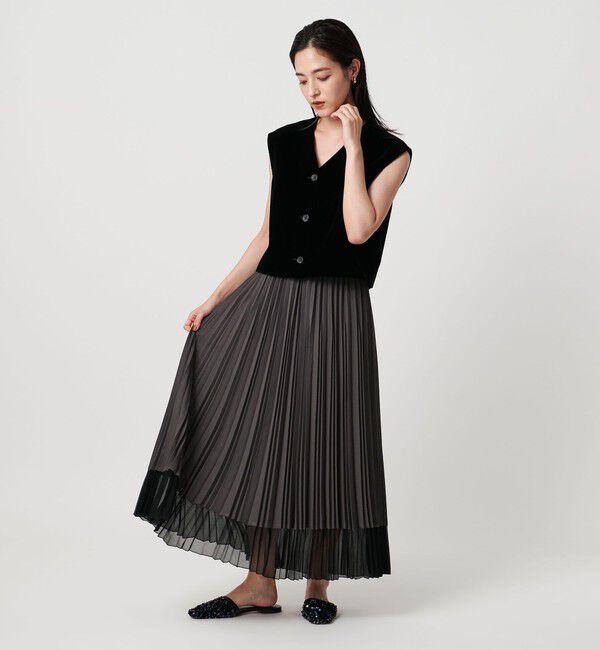 UNITED ARROWS「ベルベット ミニ ベスト」|ベスト・ジレ|