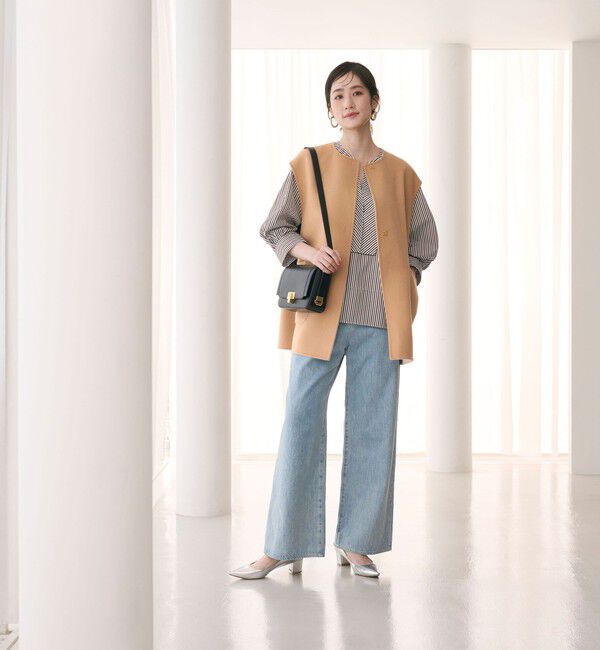 UNITED ARROWS「バイカラー リバー ベスト」|ダウンベスト・ベスト|