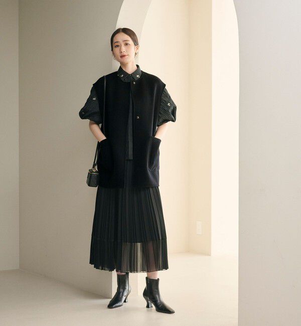 UNITED ARROWS「バイカラー リバー ベスト」|ダウンベスト・ベスト|