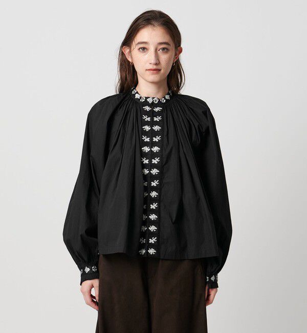 UNITED ARROWS「【別注】＜dahl&rsquo;ia＞エンブロイダリー ボリューム ブラウス」|シャツ・ブラウス|