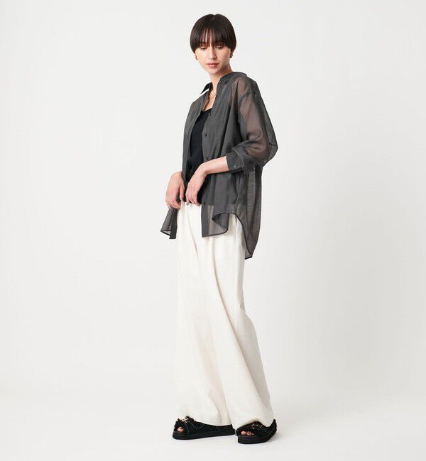 UNITED ARROWS「シアー シャツ -ウォッシャブル-」|シャツ・ブラウス|