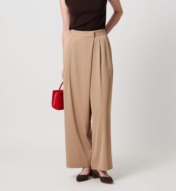 UNITED ARROWS「ドレープ ラップ  パンツ ウォッシャブル」|チノ|