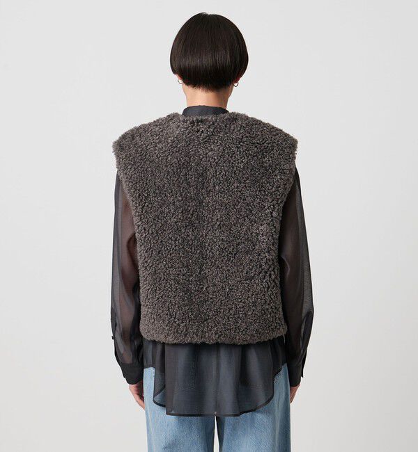 UNITED ARROWS「ファーライク ボア ベスト」|ベスト・ジレ|