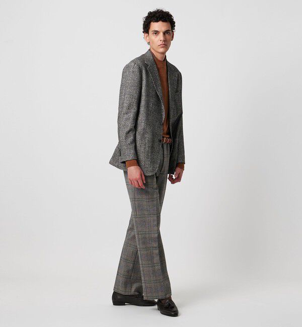 UNITED ARROWS「＜SOVEREIGN＞ ウール チェック ストレートパンツ」|スラックス|