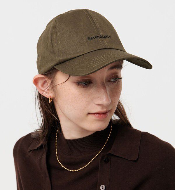 UNITED ARROWS「エンブロイダリー キャップ」|キャップ・キャスケット|DK.BROWN