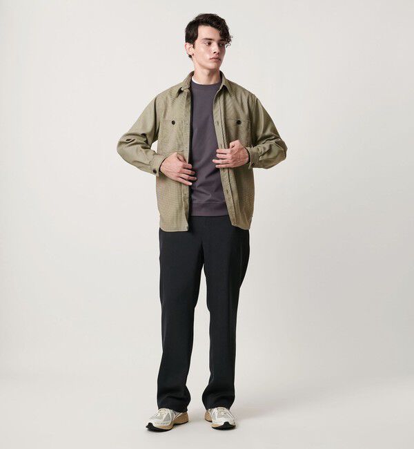 UNITED ARROWS「ツイードライク ダブルポケット オーバー シャツ」|シャツ・ブラウス|