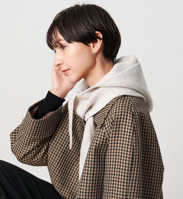 UNITED ARROWS「ニット フードストール」|ストール|