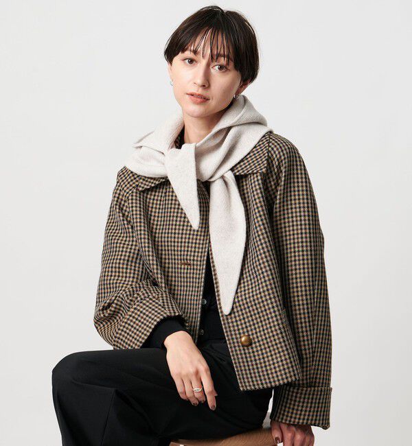 UNITED ARROWS「ニット フードストール」|ストール|