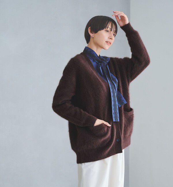 UNITED ARROWS「フォックスカシミヤ ミドル カーディガン」|カーディガン|