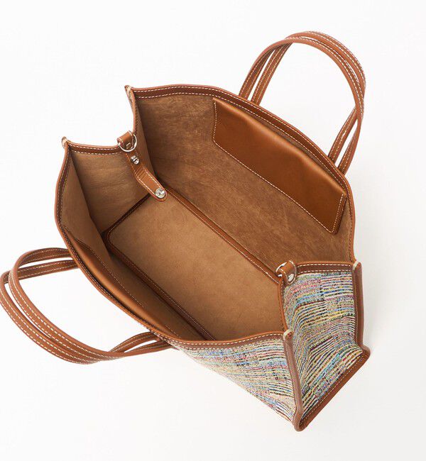 UNITED ARROWS「＜A VACATION＞BREAD M ラインチェック トートバッグ」|トートバッグ|