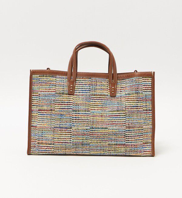 UNITED ARROWS「＜A VACATION＞BREAD M ラインチェック トートバッグ」|トートバッグ|