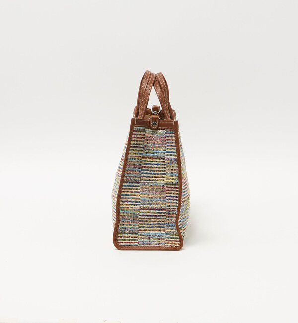 UNITED ARROWS「＜A VACATION＞BREAD M ラインチェック トートバッグ」|トートバッグ|