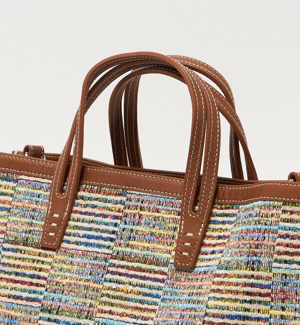 UNITED ARROWS「＜A VACATION＞BREAD M ラインチェック トートバッグ」|トートバッグ|