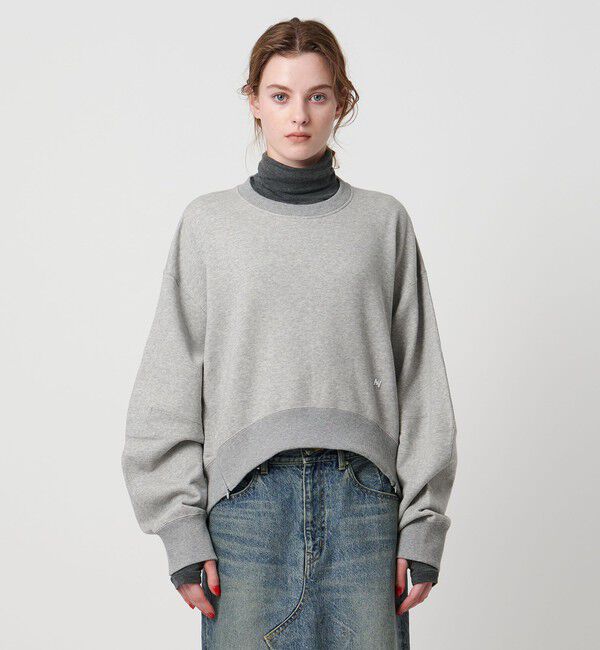 ASTRAET「＜ASTRAET＞ ウラケ サイドジップ クルーネックスウェット」|スウェット・ジャージ|