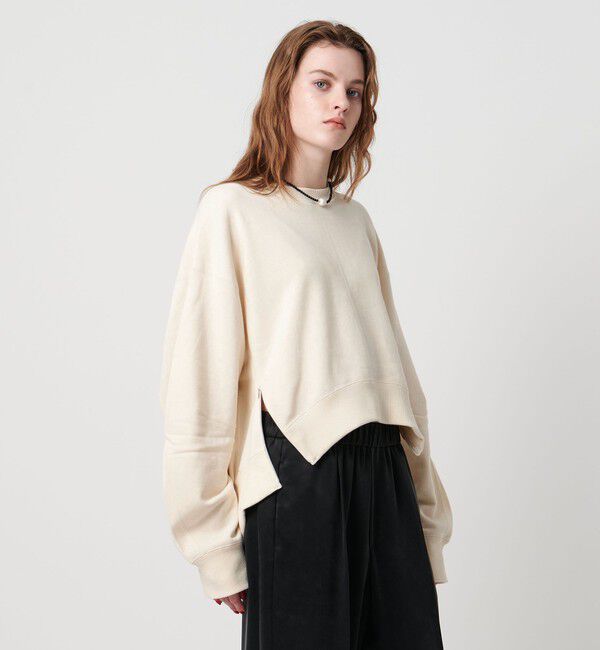ASTRAET「＜ASTRAET＞ ウラケ サイドジップ クルーネックスウェット」|スウェット・ジャージ|NATURAL
