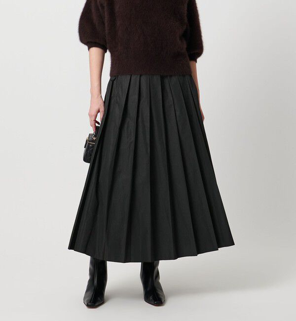 UNITED ARROWS「タフタ プリーツ ラメ スカート」|スカート|