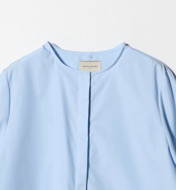 UNITED ARROWS「レース コンビ ボウタイ リボン ブラウス ‐ウォッシャブル‐」|シャツ・ブラウス|