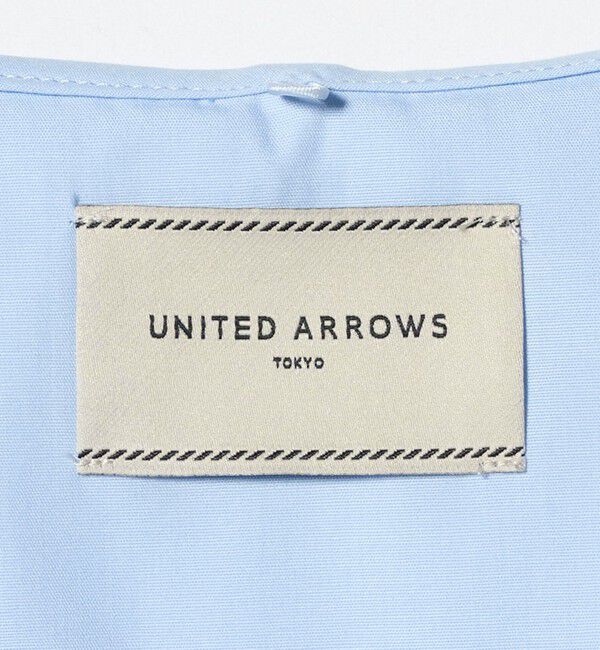 UNITED ARROWS「レース コンビ ボウタイ リボン ブラウス ‐ウォッシャブル‐」|シャツ・ブラウス|