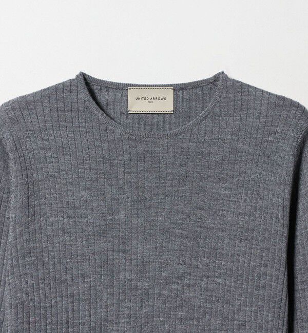 UNITED ARROWS「リブ クルーネック ニット」|ニット・セーター|