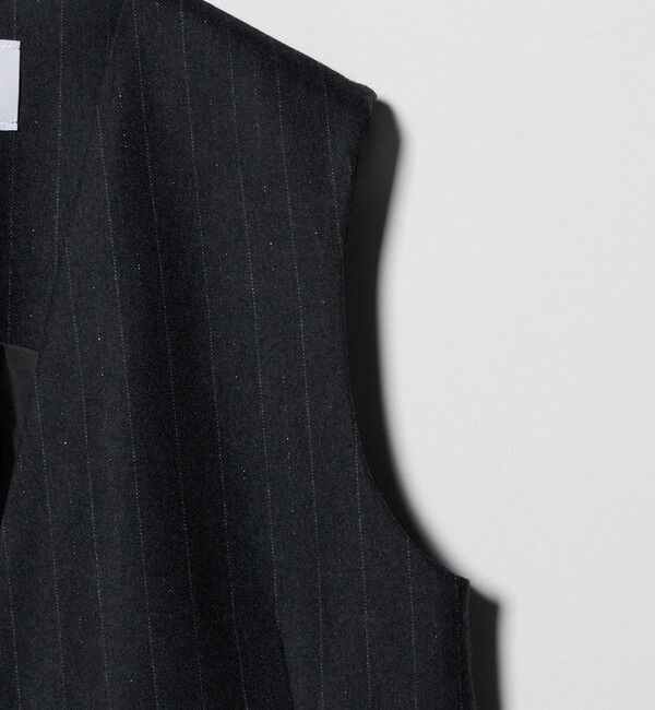 UNITED ARROWS「Vネック ノーカラー テーラード ベスト」|テーラードジャケット|