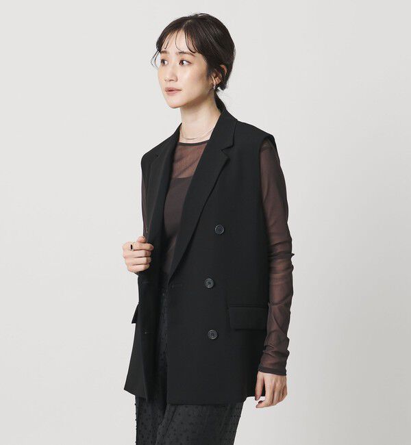 UNITED ARROWS「drapy テーラード ミドル ベスト」|テーラードジャケット|