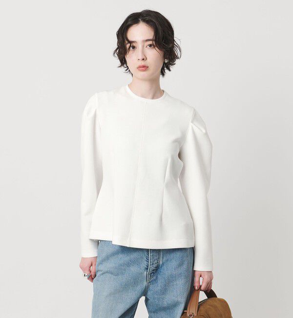 UNITED ARROWS「コンスト シェイプ スウェット ‐ウォッシャブル‐」|Tシャツ・カットソー|WHITE