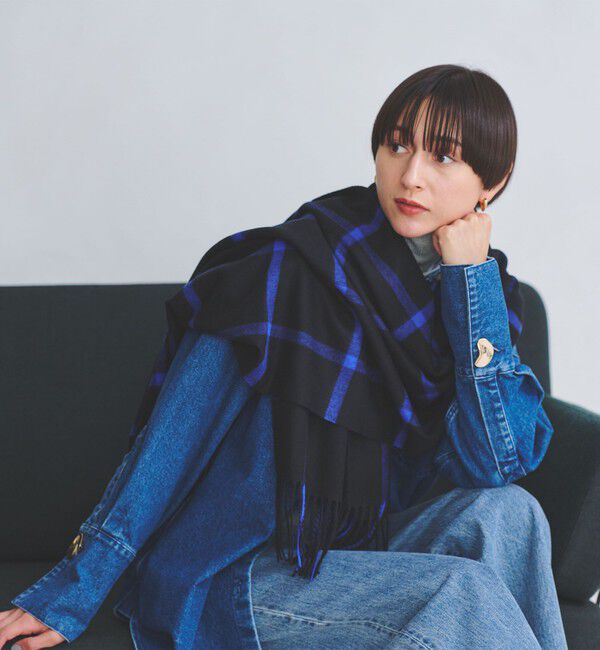 UNITED ARROWS「カシミヤ チェック ストール」|ストール|