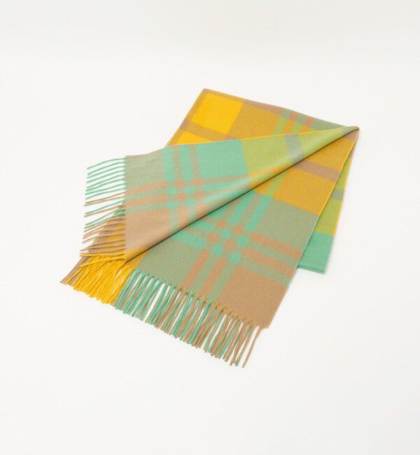 UNITED ARROWS「＜Joshua Ellis＞カシミヤ チェック ストール」|ストール|