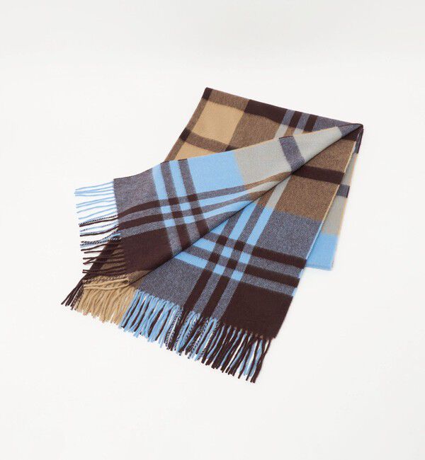 UNITED ARROWS「＜Joshua Ellis＞カシミヤ チェック ストール」|ストール|
