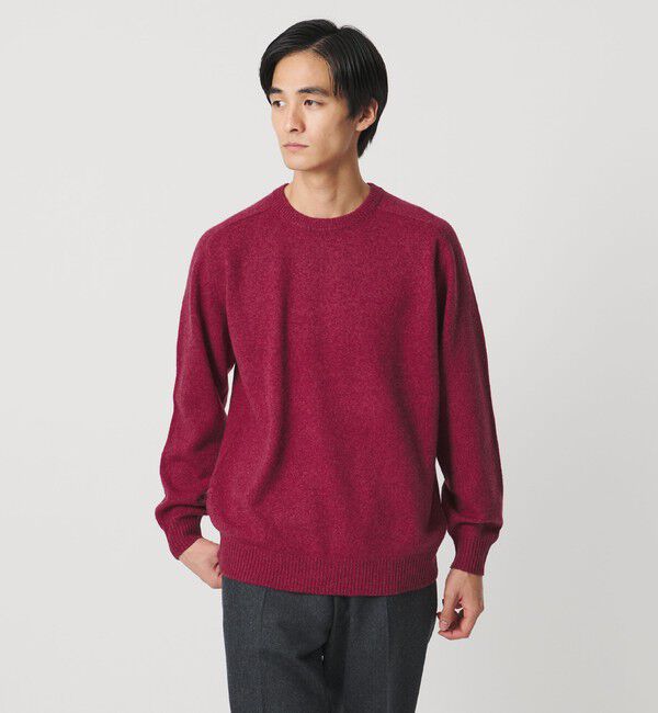 UNITED ARROWS「ウール カシミヤ ミドルゲージ クルーネック ニット」|ニット・セーター|