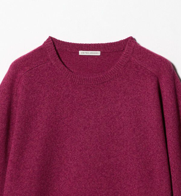 UNITED ARROWS「ウール カシミヤ ミドルゲージ クルーネック ニット」|ニット・セーター|
