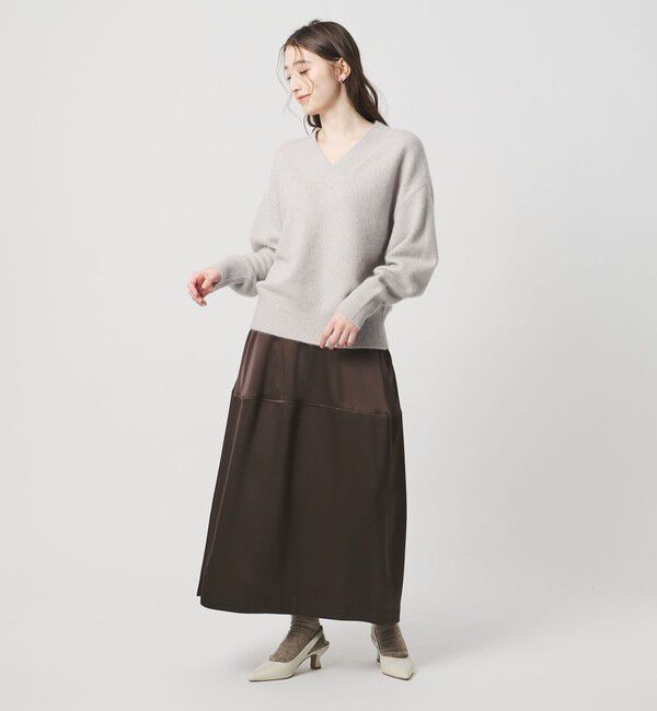 UNITED ARROWS「サテン コクーン スカート ‐ウォッシャブル‐」|スカート|