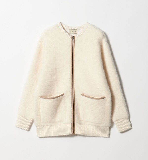 UNITED ARROWS「フォックスカシミヤ トリムコンビ カーディガン」|カーディガン|