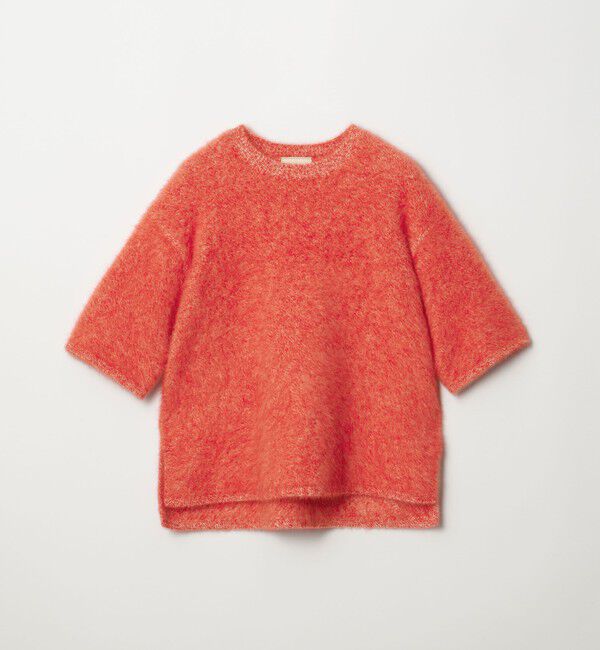 UNITED ARROWS「フォックスカシミヤ ハーフスリーブ Tニット」|ニット・セーター|