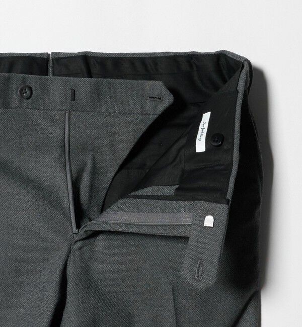 UNITED ARROWS「サイドエクステンド バーズアイ ノープリーツスラックス COMFORT EASY‐MODEL ウォッシャブル ストレッチ」|スラックス|