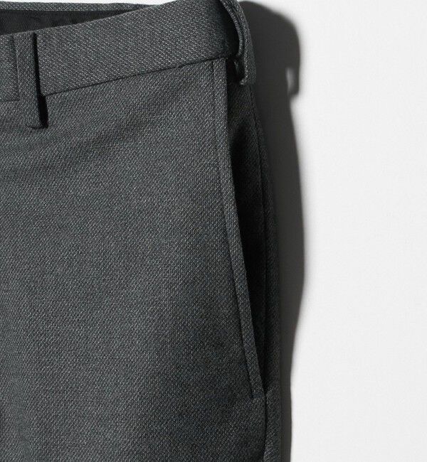 UNITED ARROWS「サイドエクステンド バーズアイ ノープリーツスラックス COMFORT EASY‐MODEL ウォッシャブル ストレッチ」|スラックス|