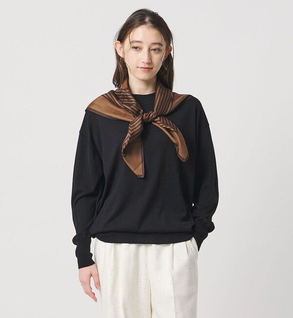 UNITED ARROWS「18G ウール クルーネック ニット ‐ウォッシャブル‐」|ニット・セーター|