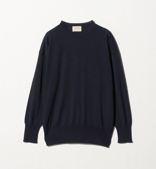 UNITED ARROWS「18G ウール クルーネック ニット ‐ウォッシャブル‐」|ニット・セーター|