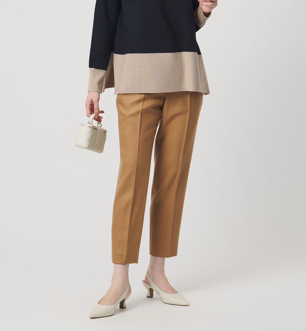 UNITED ARROWS「テーパード スリム パンツ」|スラックス|BEIGE
