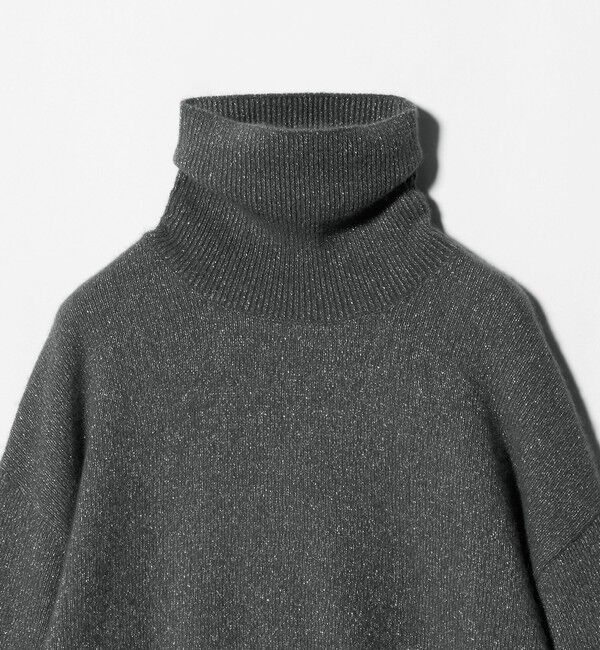 UNITED ARROWS「フォックス ウール ラメ タートルネック ニット」|ニット・セーター|