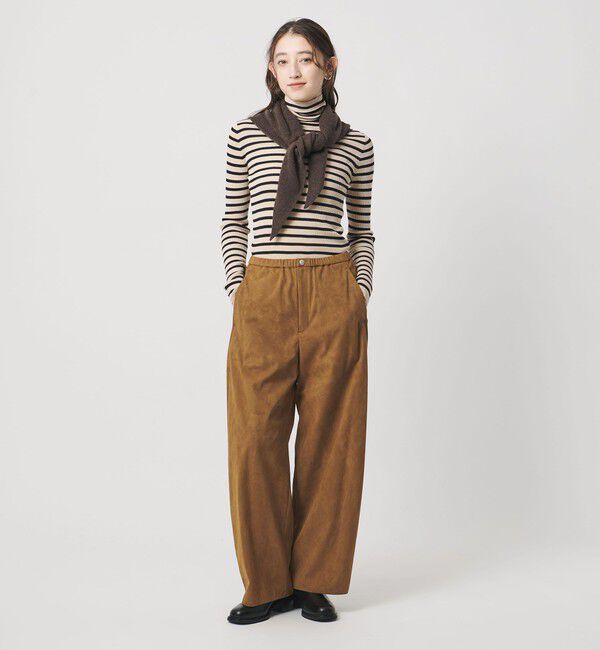 UNITED ARROWS「スエード ライク イージー パンツ」|チノ|