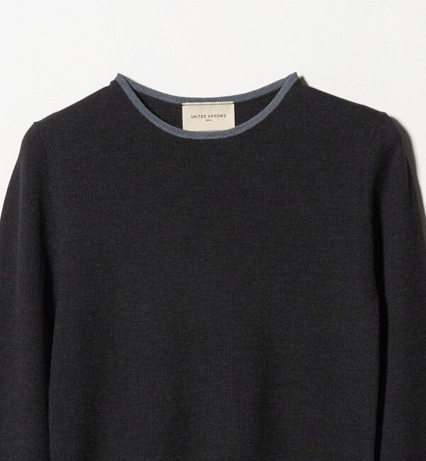 UNITED ARROWS「18G ウール リブ ニット」|ニット・セーター|
