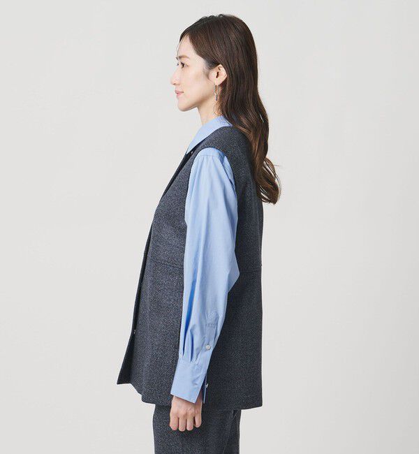 UNITED ARROWS「MOKU ３カラー ツイードライク ベスト」|ベスト・ジレ|