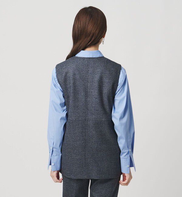 UNITED ARROWS「MOKU ３カラー ツイードライク ベスト」|ベスト・ジレ|