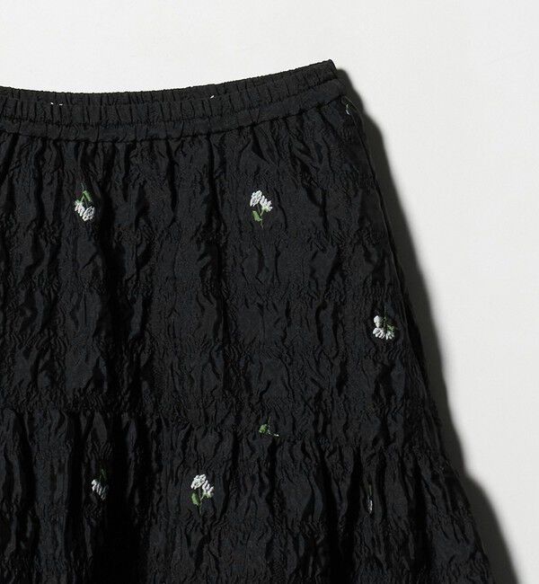 UNITED ARROWS「スクエア フラワー ジャガード スカート」|フレア|