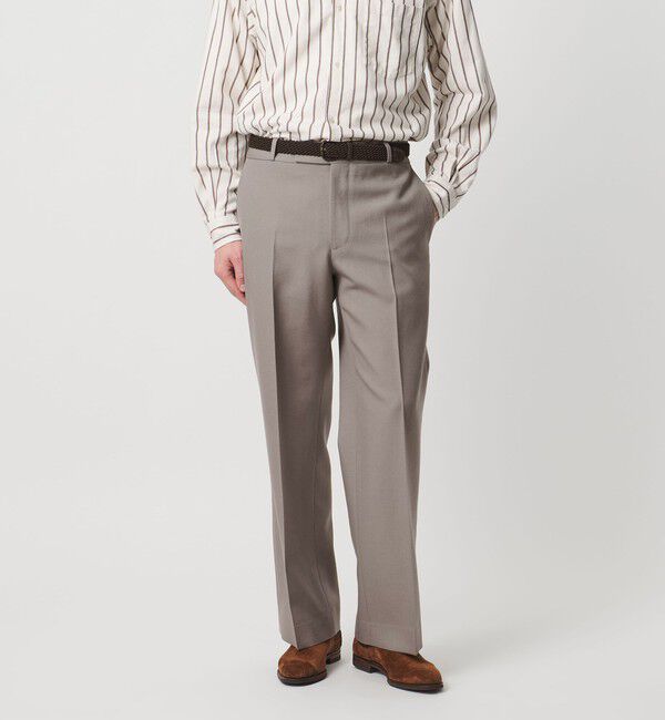 UNITED ARROWS「セーラーサージ ワイドストレート スラックス」|スラックス|