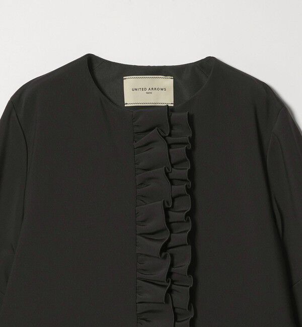 UNITED ARROWS「LIGHT SPONGY フリル コート」|その他|
