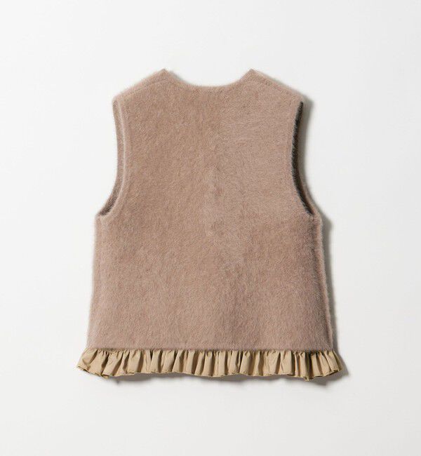 UNITED ARROWS「フォックスカシミヤ フリルコンビ ベスト」|ベスト・ジレ|