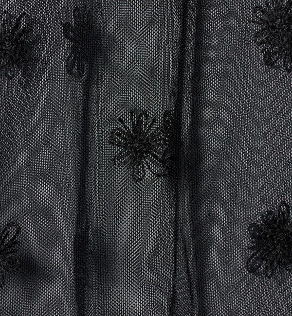 UNITED ARROWS「チュールフラワー ボウタイブラウス ‐ウォッシャブル‐」|シャツ・ブラウス|